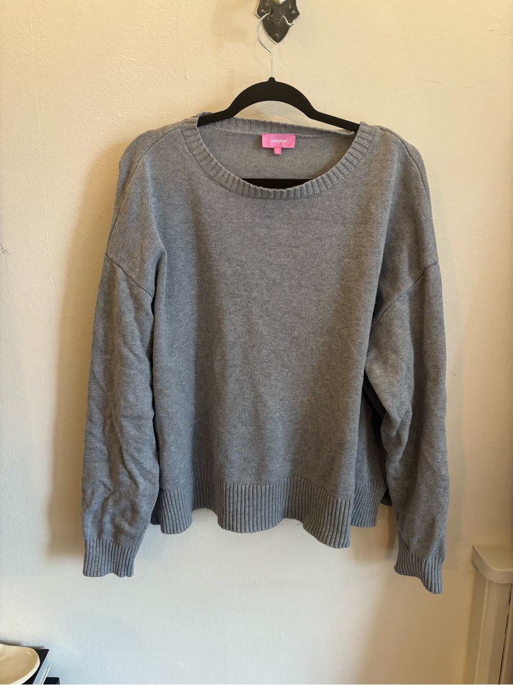 Grey cotton sweater